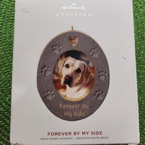 Hallmark Keepsake "forever by my side" Pet Christmas Ornament